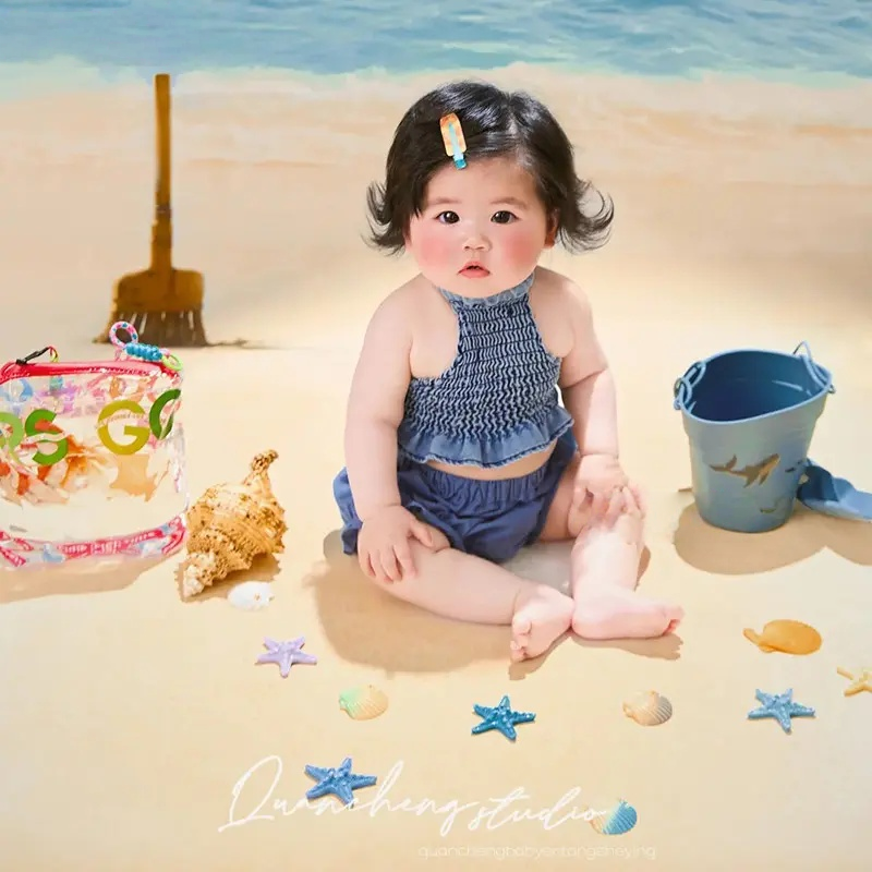 Baby Girl Summer Beach Theme Set - Newborn Photography Props - Image 5